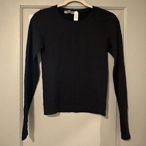 Second Skin by RD Style Classic Crewneck Long-Sleeve Top - Black
